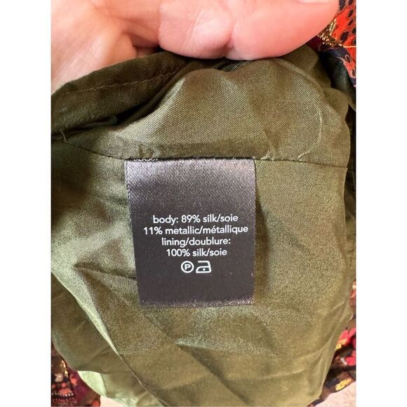 Raoul Paisley Button Down Blouse Size US 6 - Picture 6 of 9